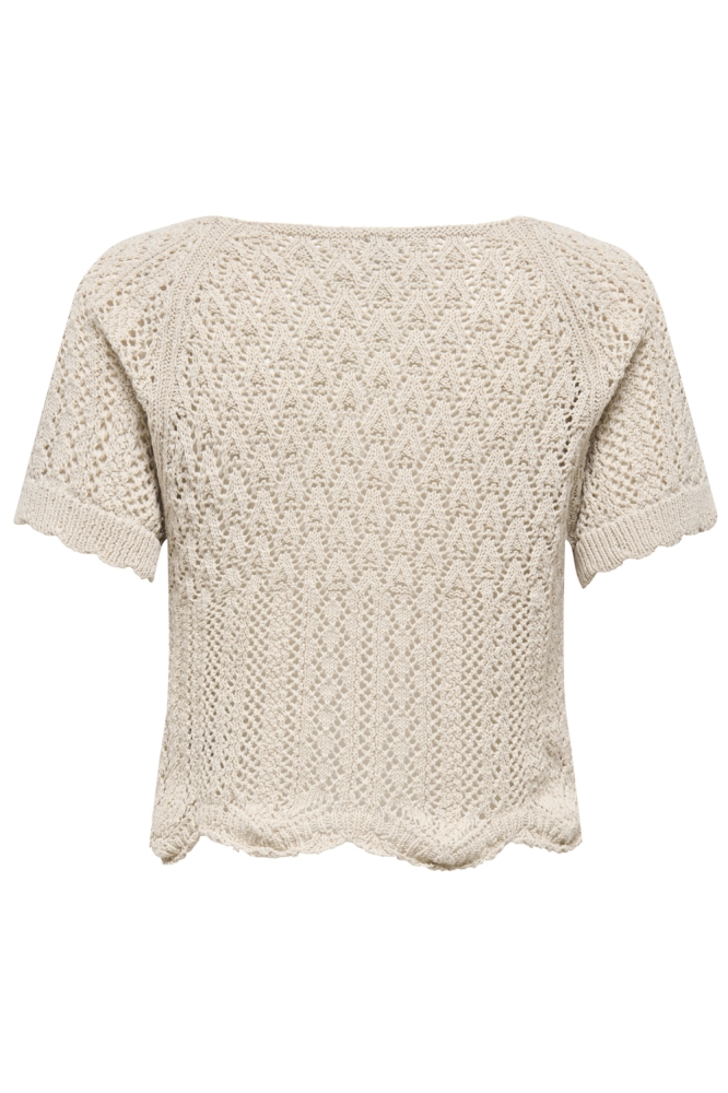 ONLNOLA LIFE S/S PULLOVER KNT NOOS 15348591 Feather Gray